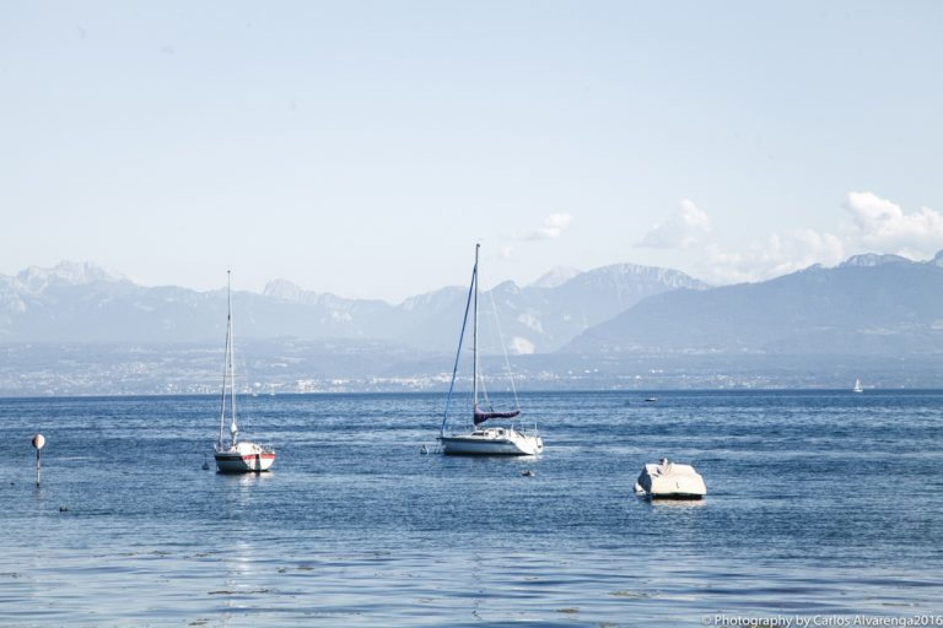 Plage la Lignière vue lac