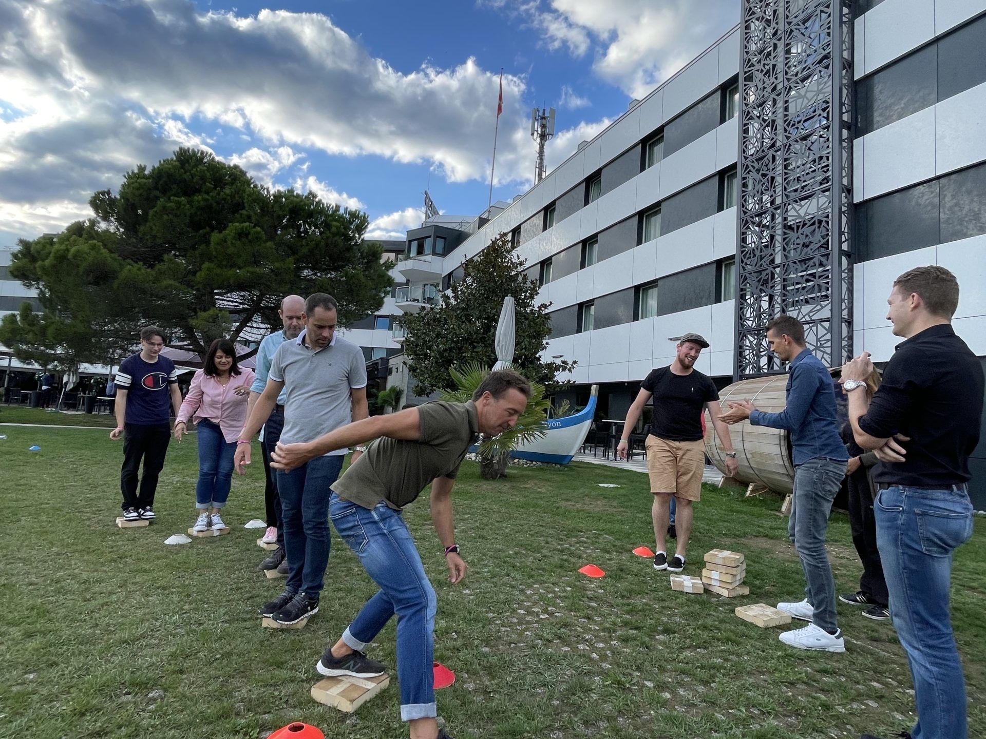 Jeu le chemin de bois, team building, Everness