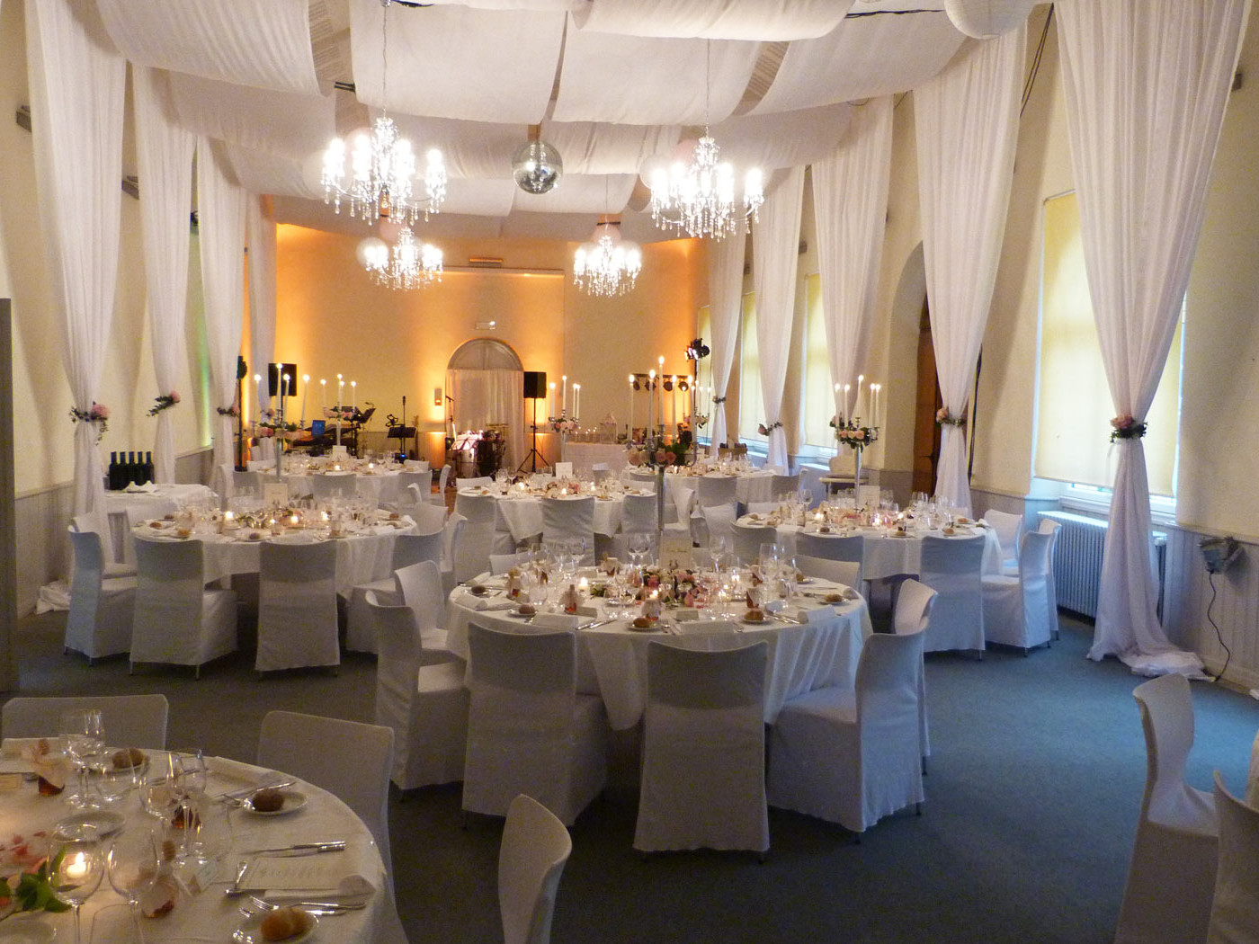 Château de Bossey grande salle banquet