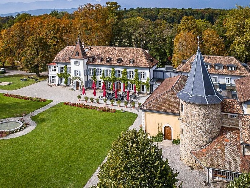 Château de Bossey vue château et parc